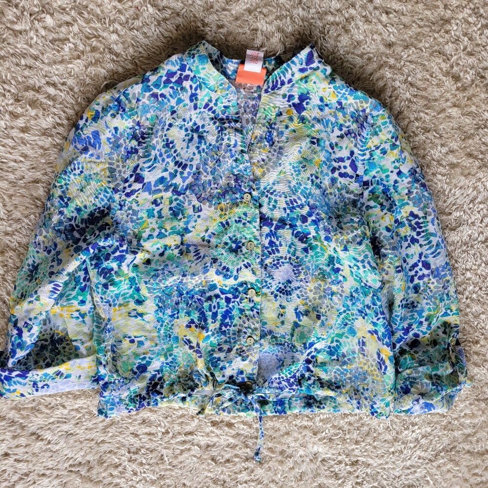 Hearts of Palm size 14 top with drawstring